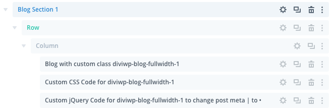 Let's take Blog Section 1 as an example