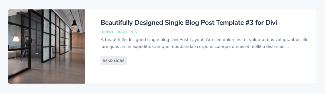 Here's Blog Section 2 in the Visual Builder