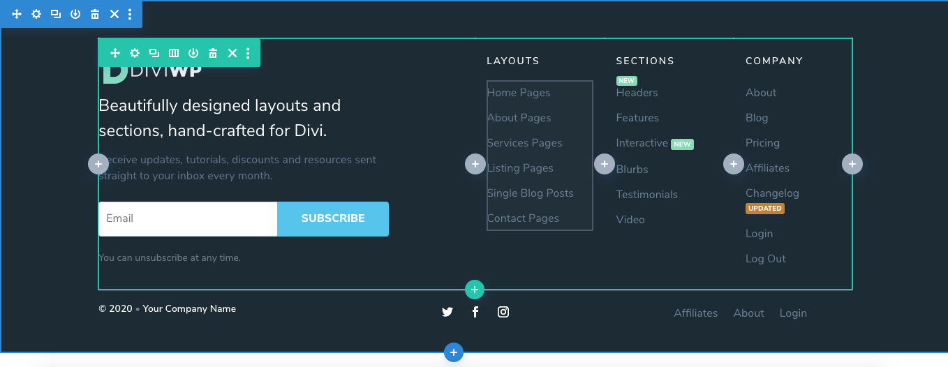 When the import is finished, the page will reload and you can start to make your changes!