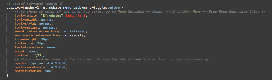and you can edit the circle via the custom CSS module