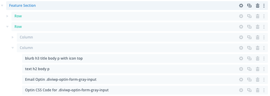 In the layers view below, you can see the Custom CSS module which is targeting the Email Optin Module with a custom class of…