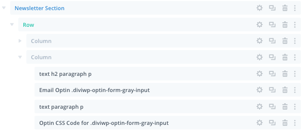 Newsletter Section - Email Optin Module