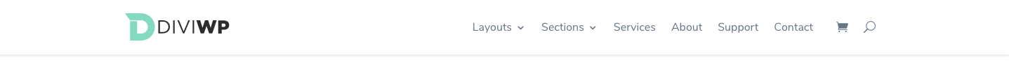 And the same header template displaying on the front-end